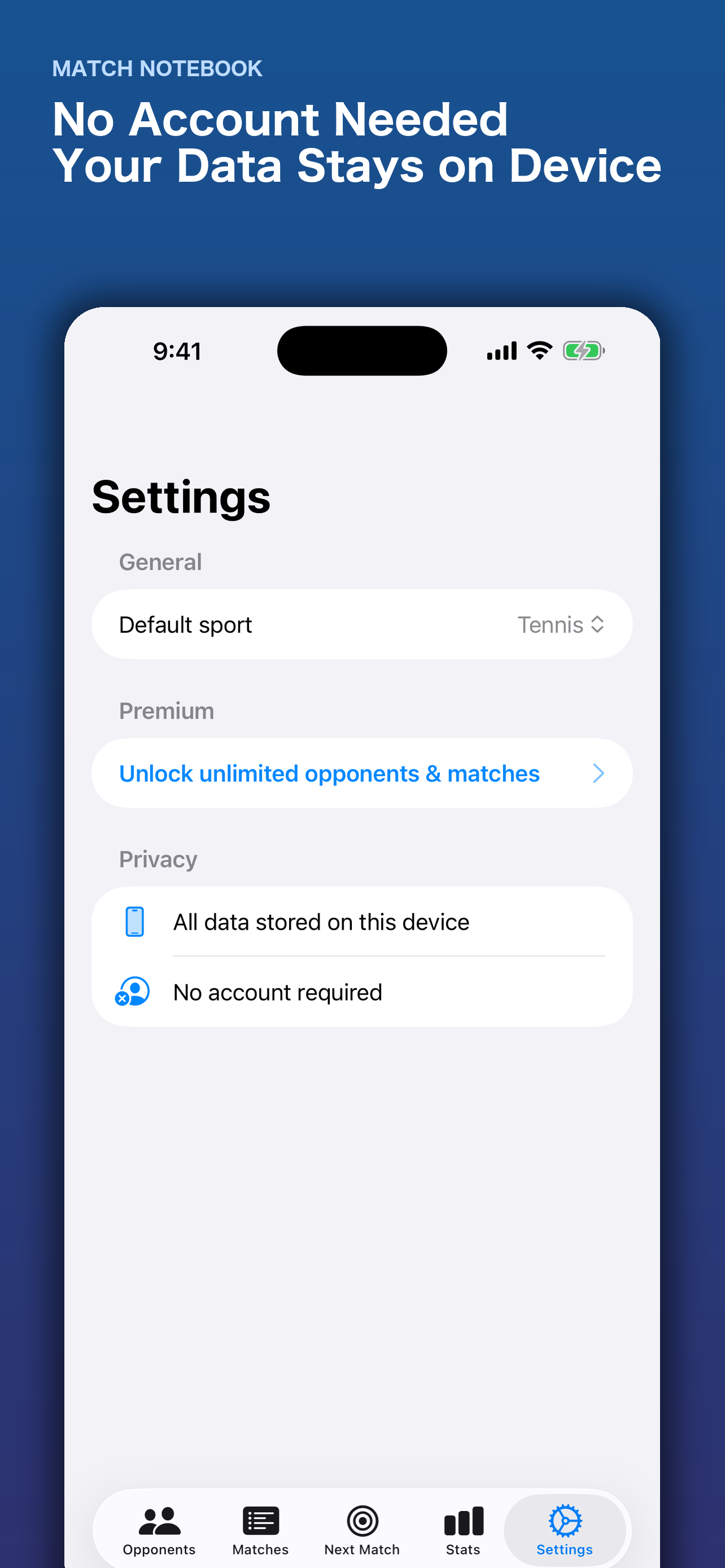 Privacy settings